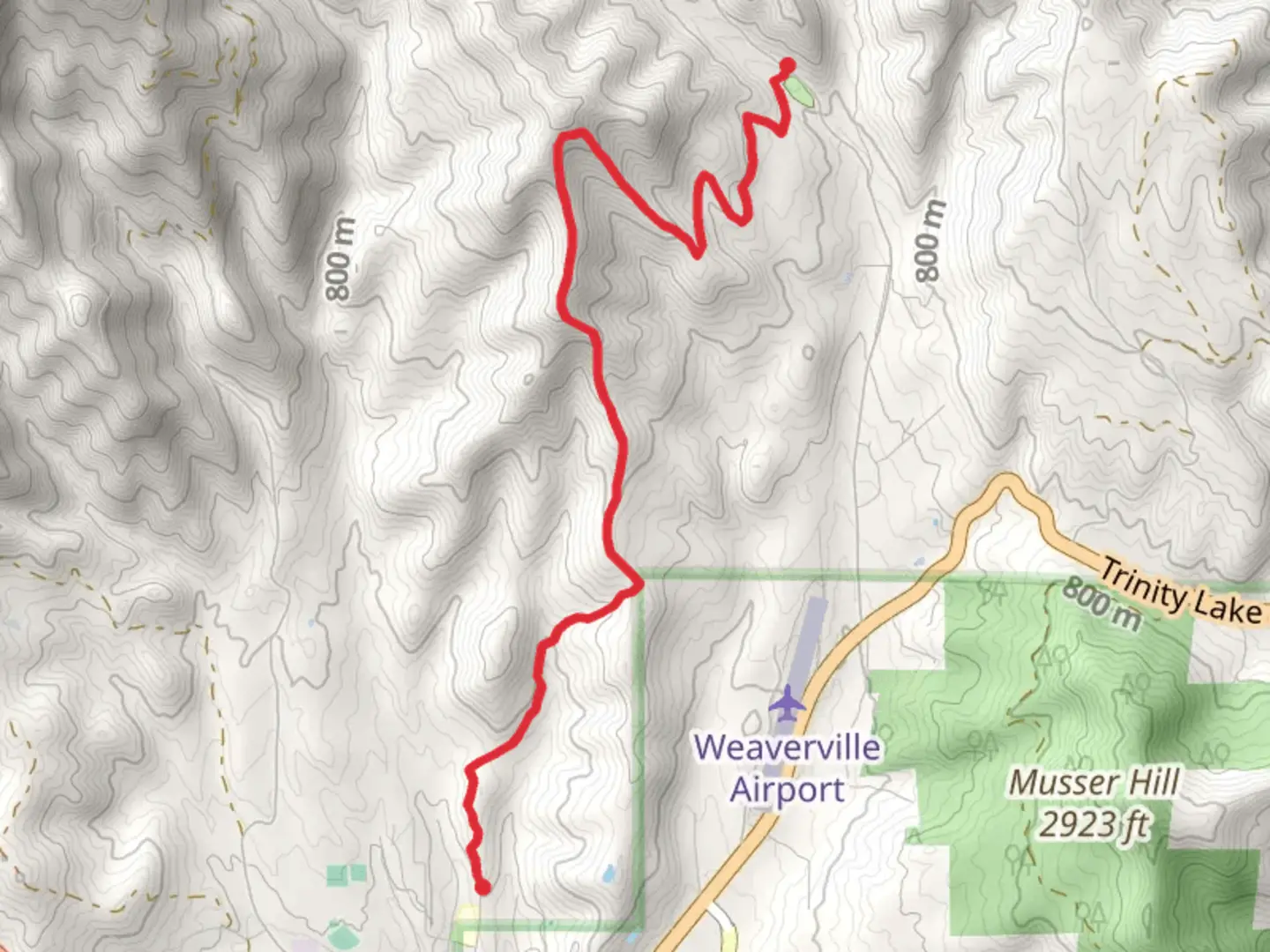 An image depicting the trail Jackass Ridge Trail and its surrounding area.
