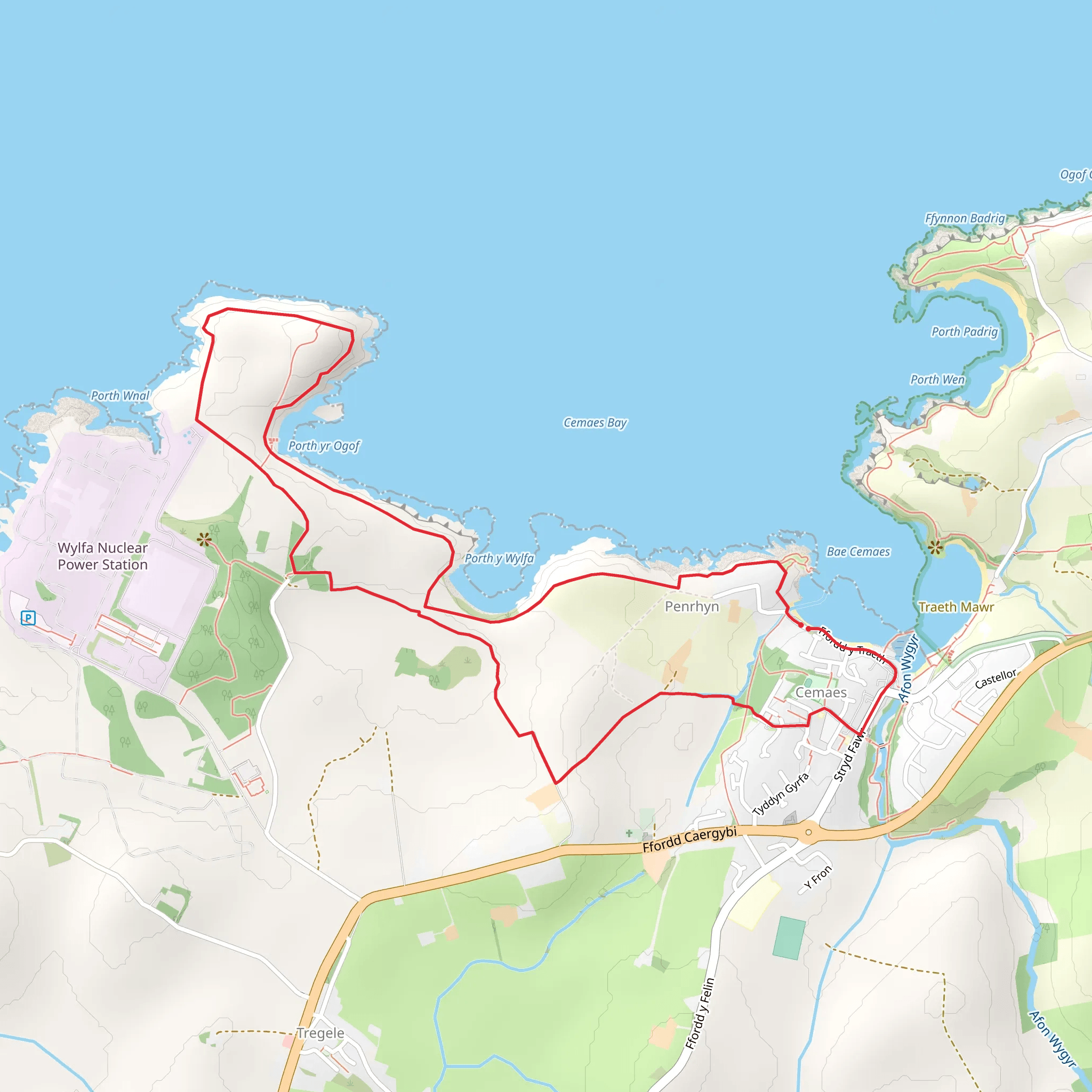 Cemaes Bay Walk mobile static map