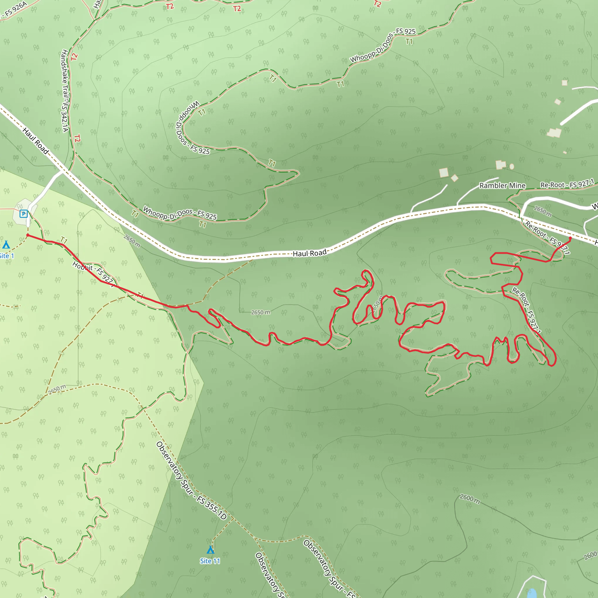 Reroot Trail mobile static map