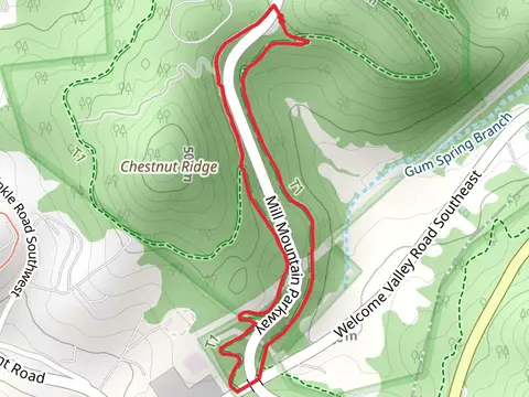 Mill Mountain Parkway and Welcome Valley Road Southeast Loop