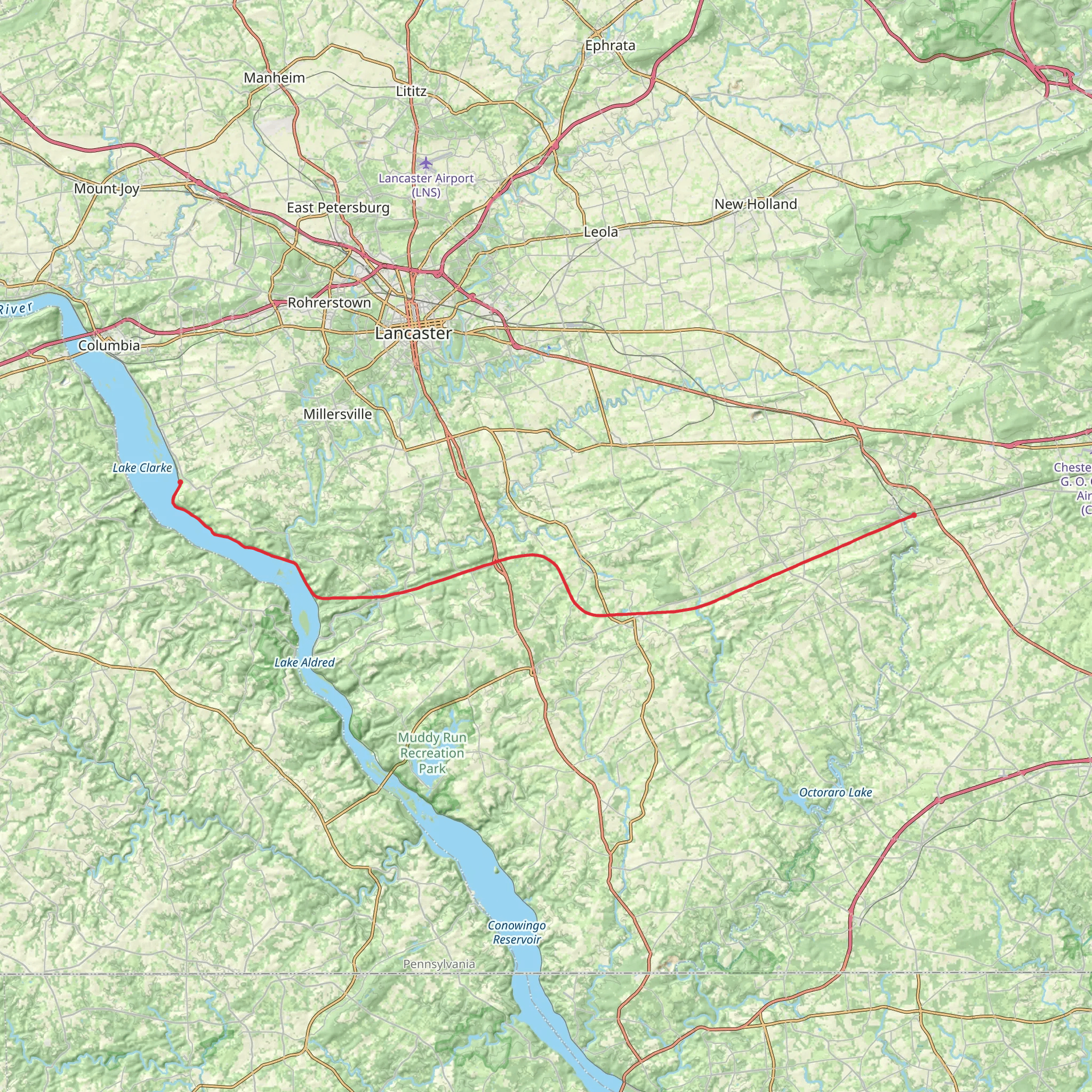 Enola Low Grade Trail mobile static map