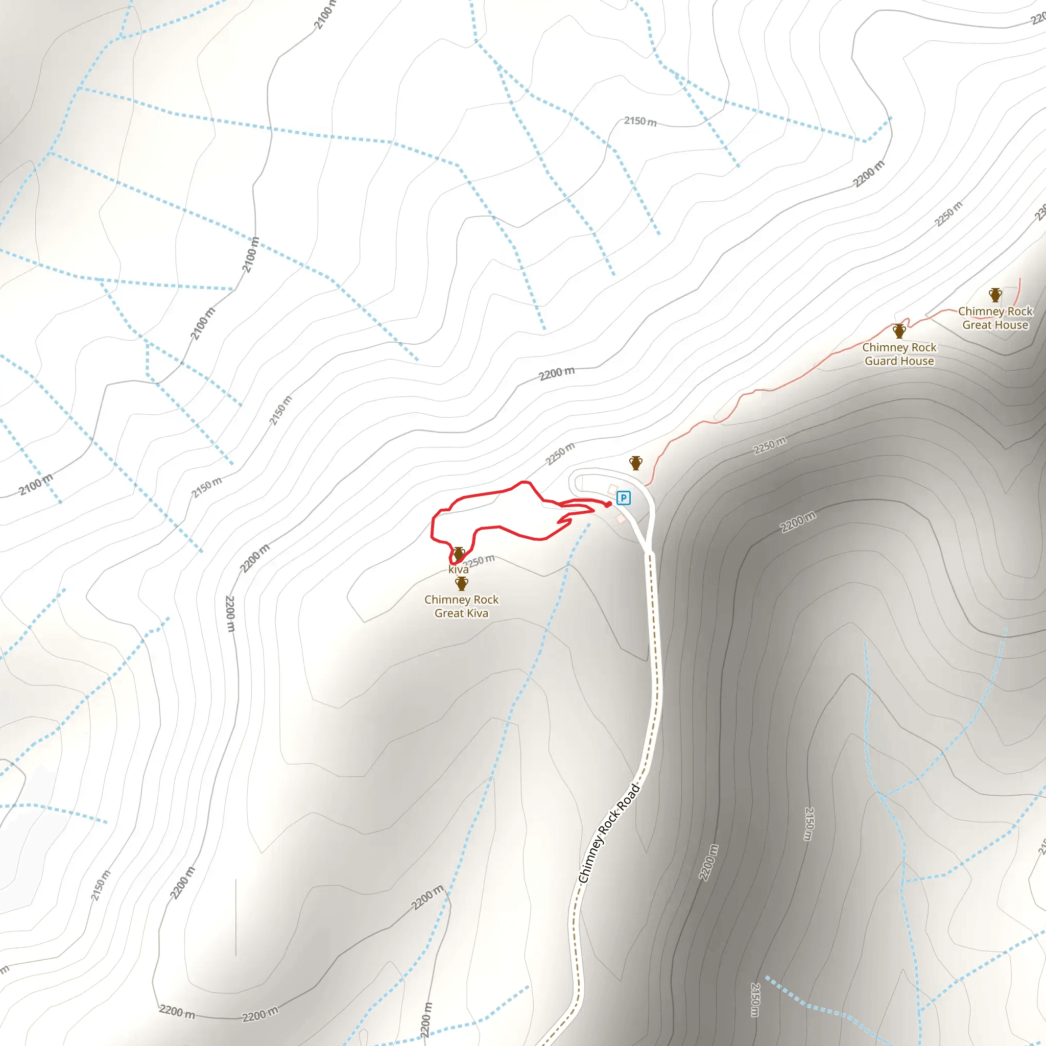 Great Kiva Loop Trail mobile static map
