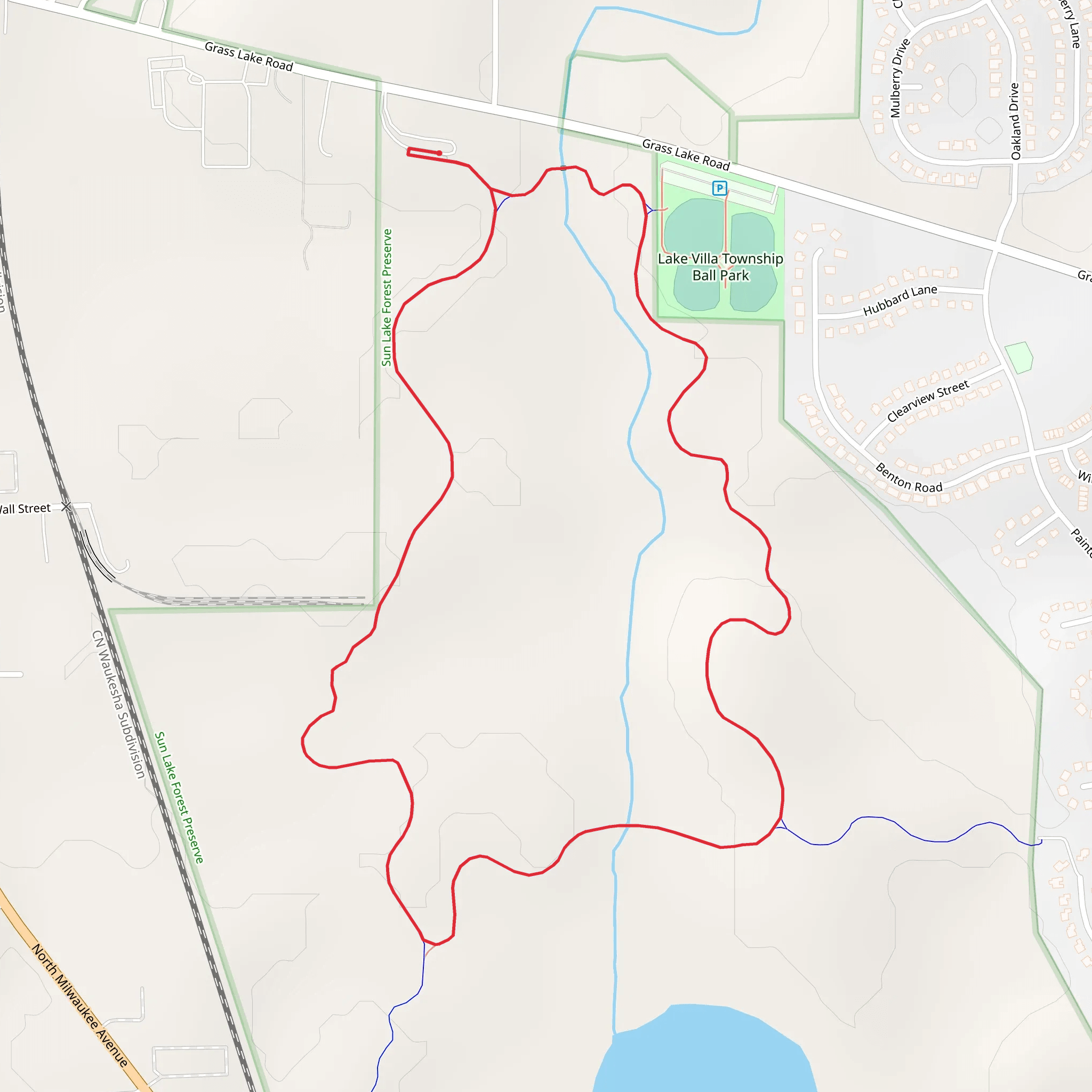 Sequoit Creek Loop mobile static map