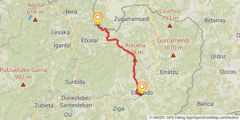 Haute Randonnée Pyrénéenne stage 3 Map