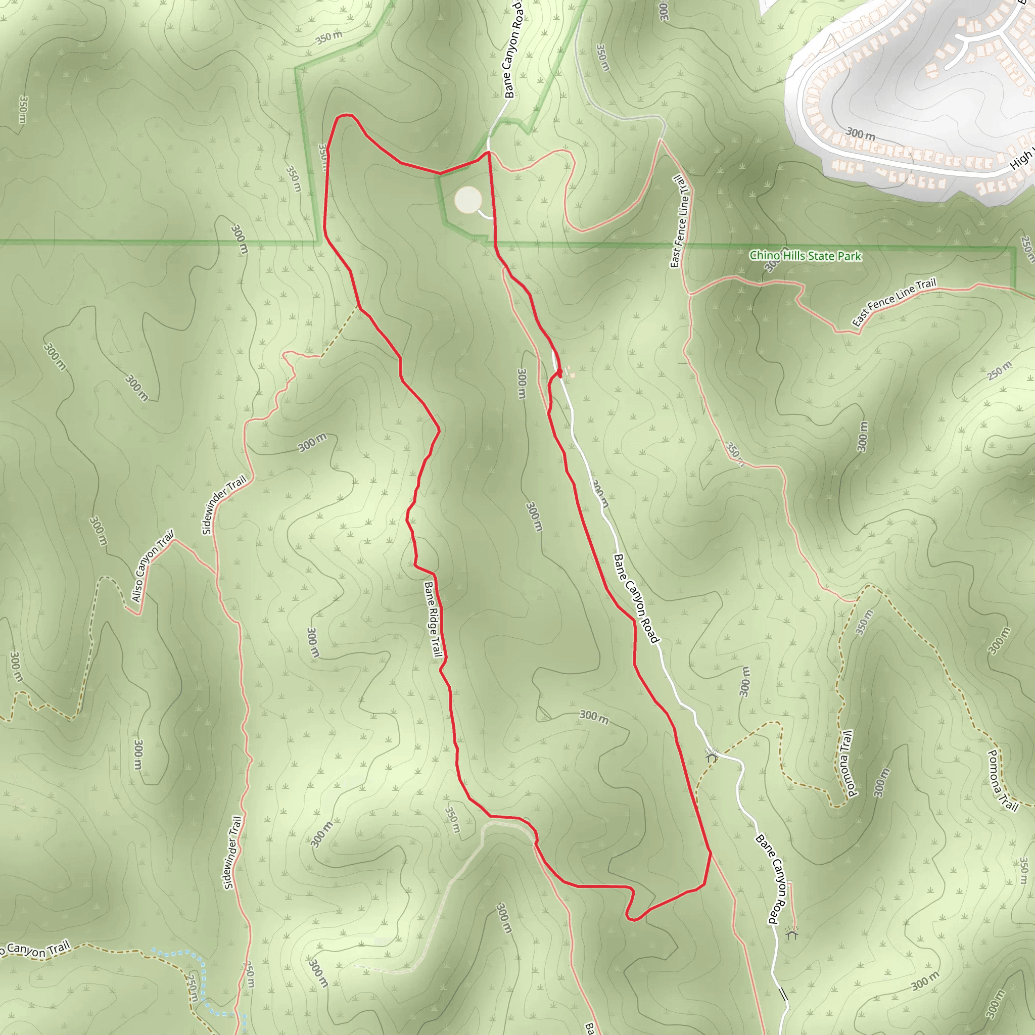 Bane Ridge Loop Trail mobile static map