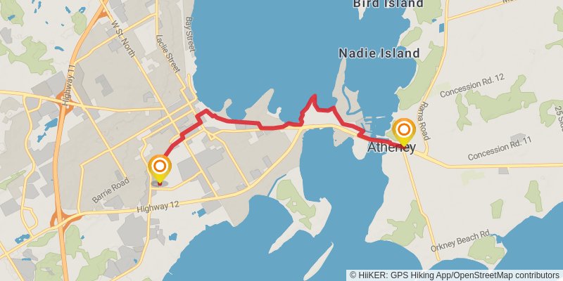 Ganaraska Trail stage 12 Map