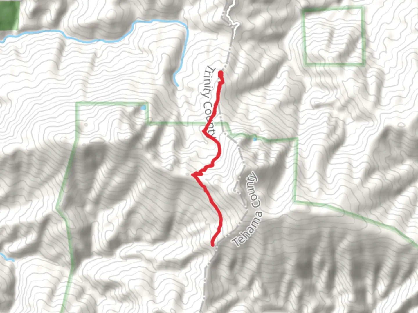 An image depicting the trail Pettyjohn Trail and its surrounding area.