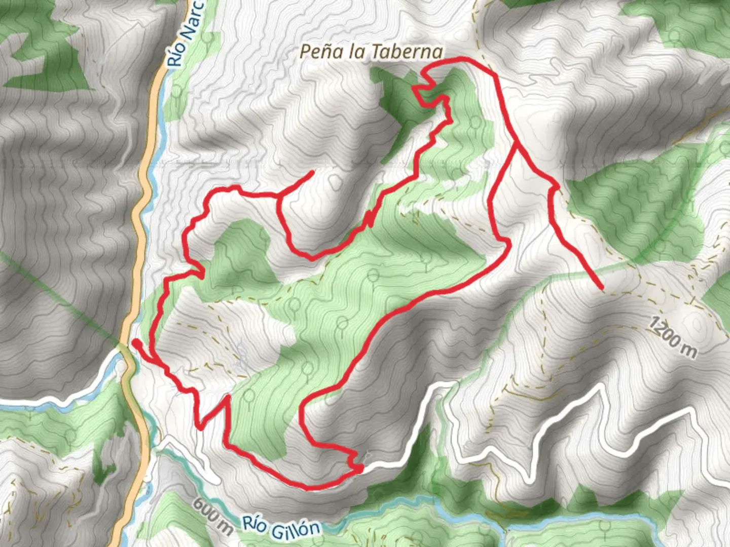 An image depicting the trail Lagoons of Noceda PR AS 111 and its surrounding area.