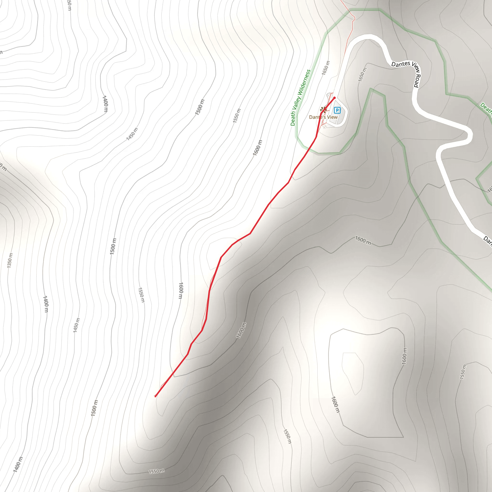 Dante's View mobile static map