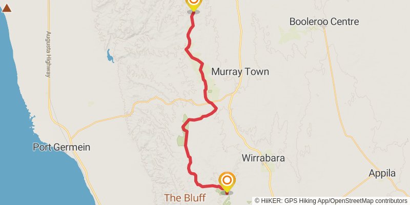 Mawson Trail stage 24 Map