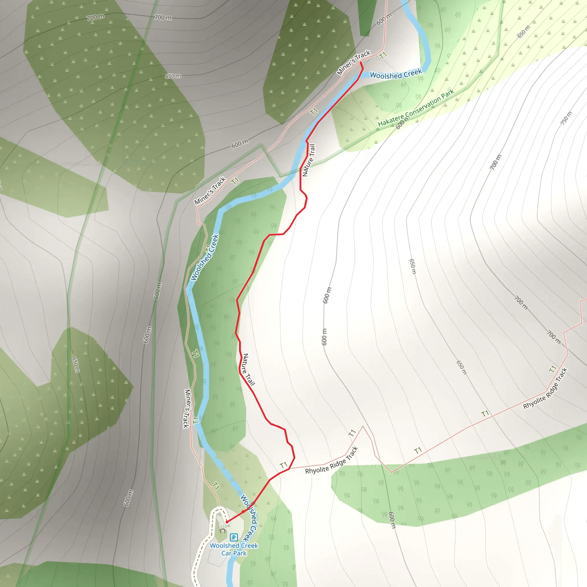 Nature Trail mobile static map