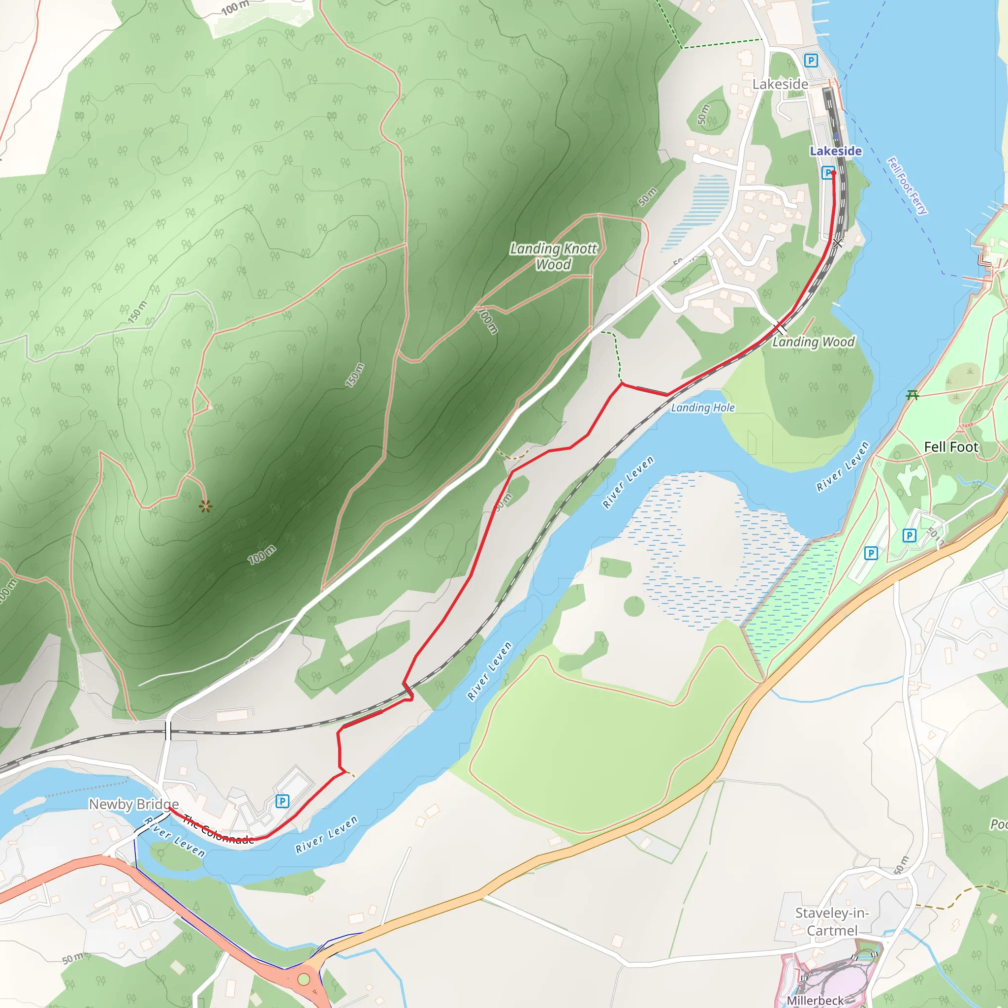 West Windermere Way - Short mobile static map