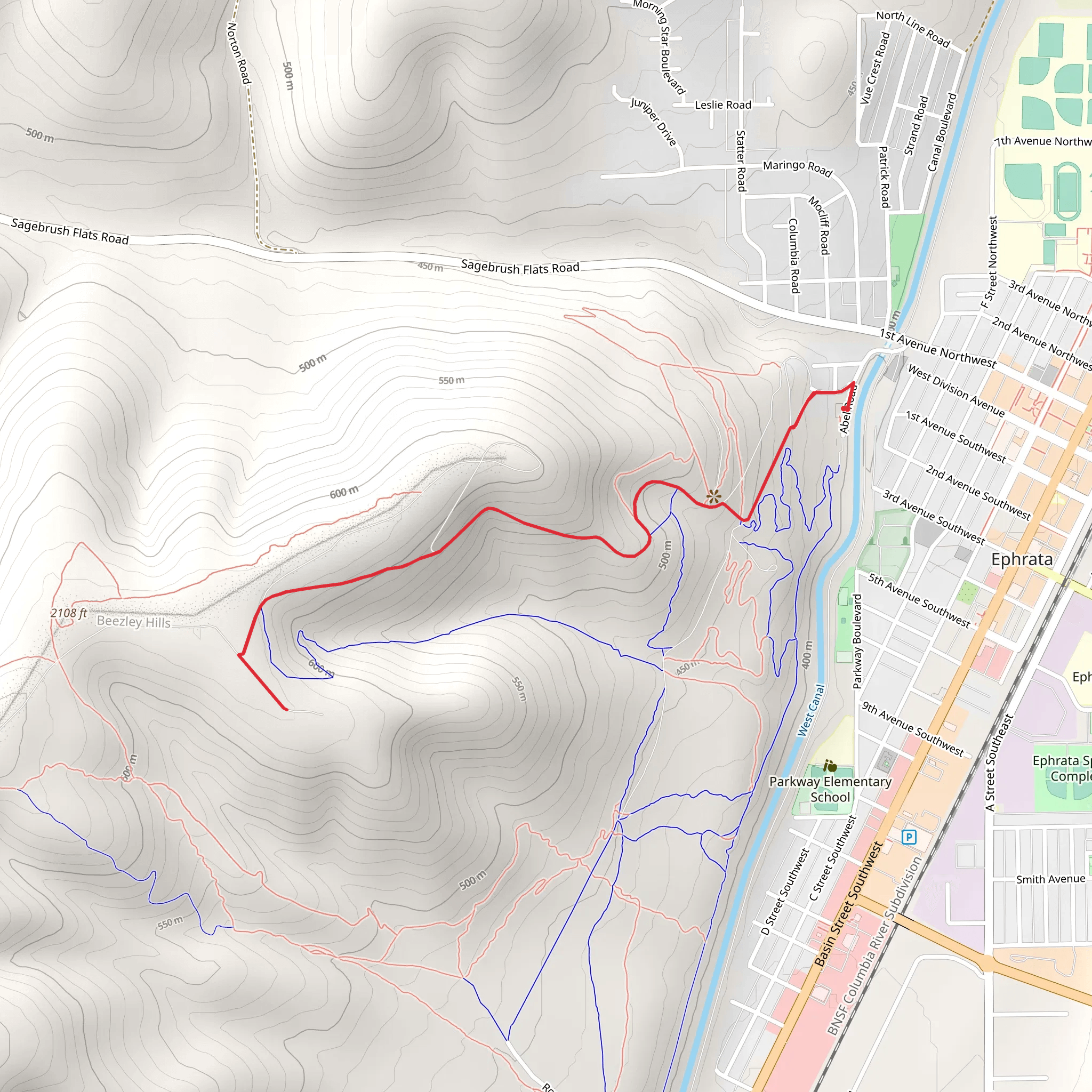 Walk to Early Spring mobile static map