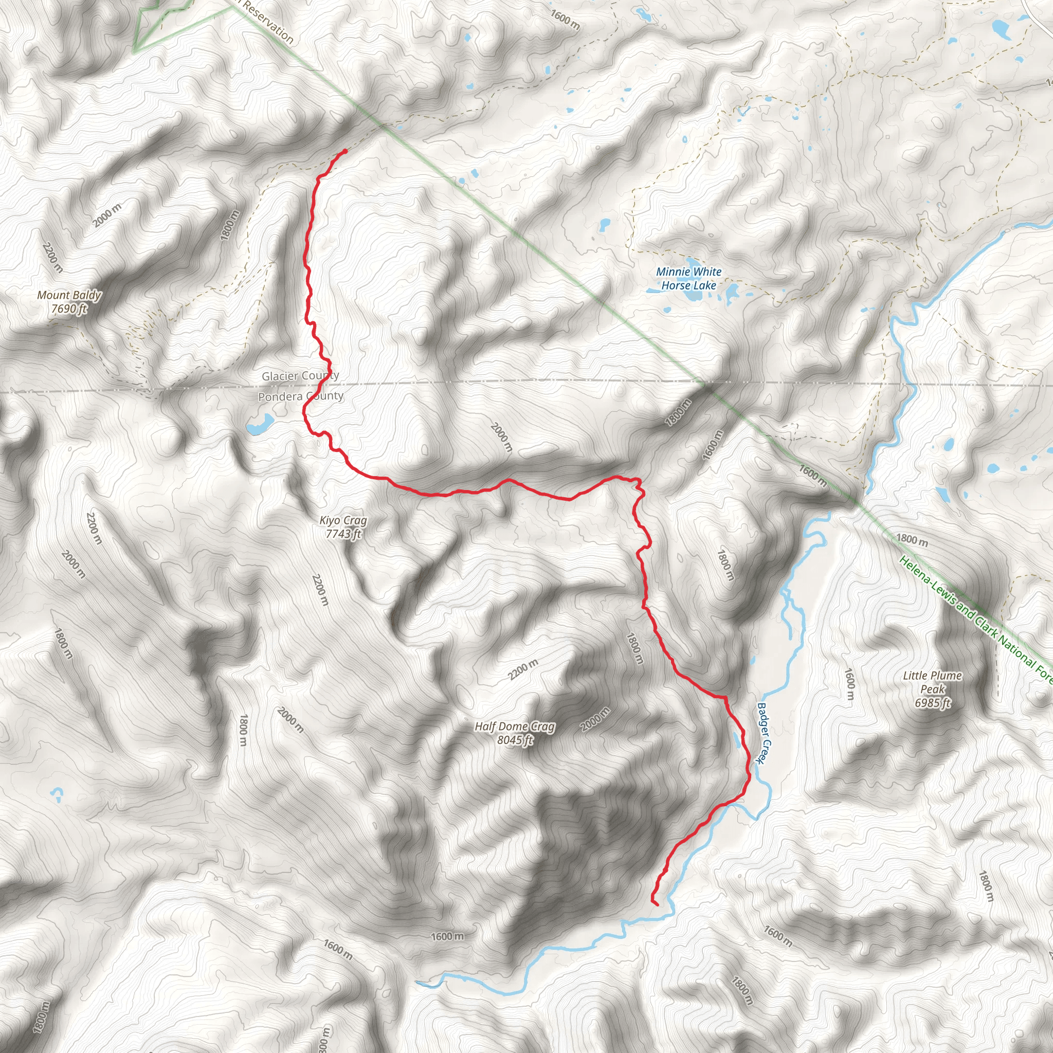 Slippery Hoof Trail mobile static map