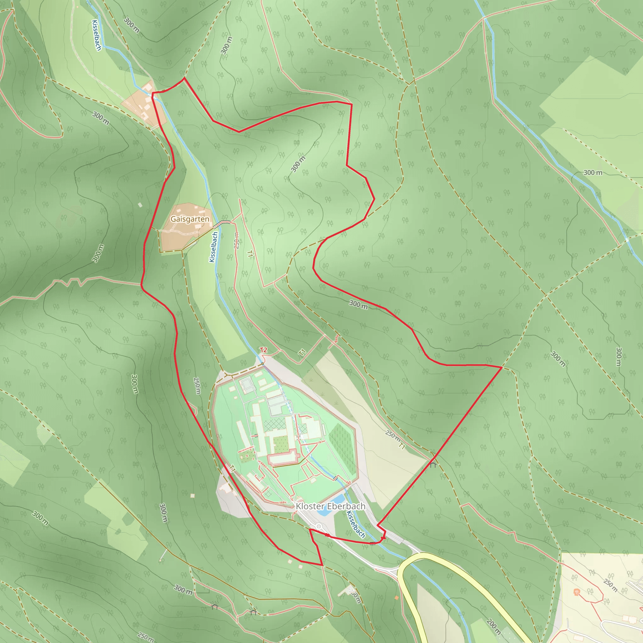 Klosterrundweg and Hessenweg Loop mobile static map