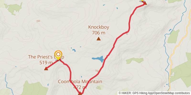 Knockboy and Caoinkeen South East Top Loop stage 2 Map