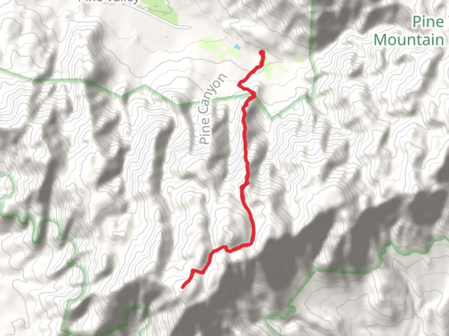 An image depicting the trail Signal Peak via Brown's Point Trail and its surrounding area.