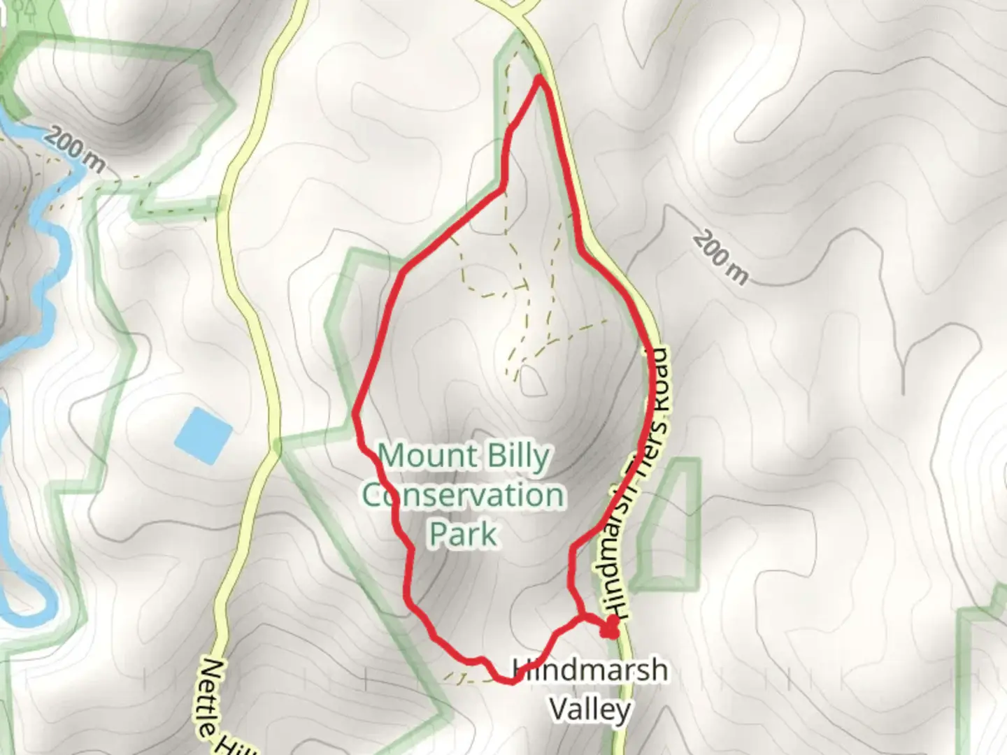 An image depicting the trail Mt Billy Hike and its surrounding area.