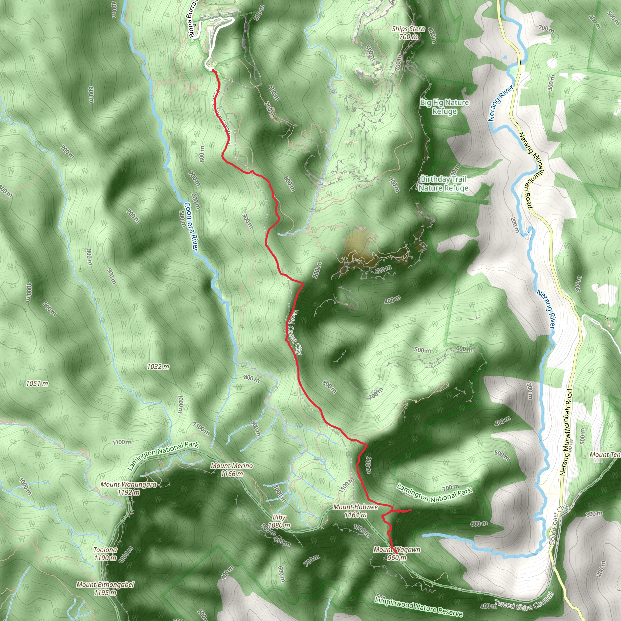 Wagawn Track mobile static map