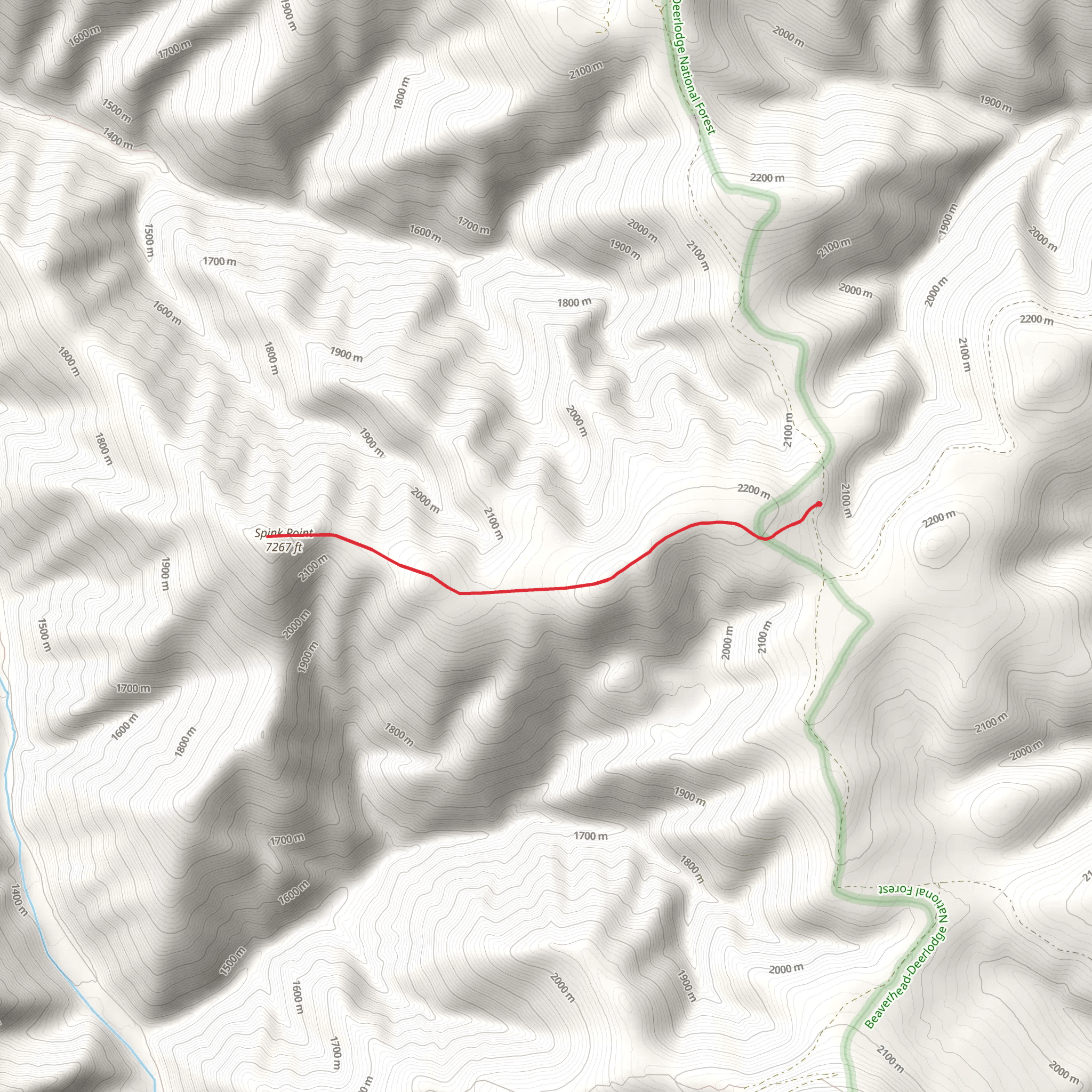 Spink Point Trail mobile static map