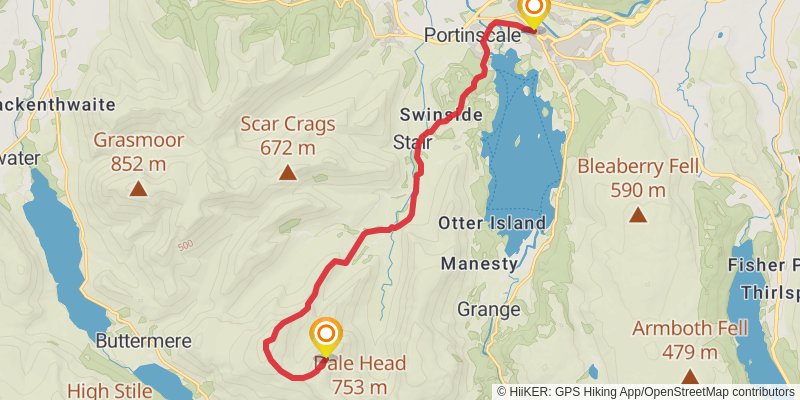 Bob Graham Round stage 8 Map