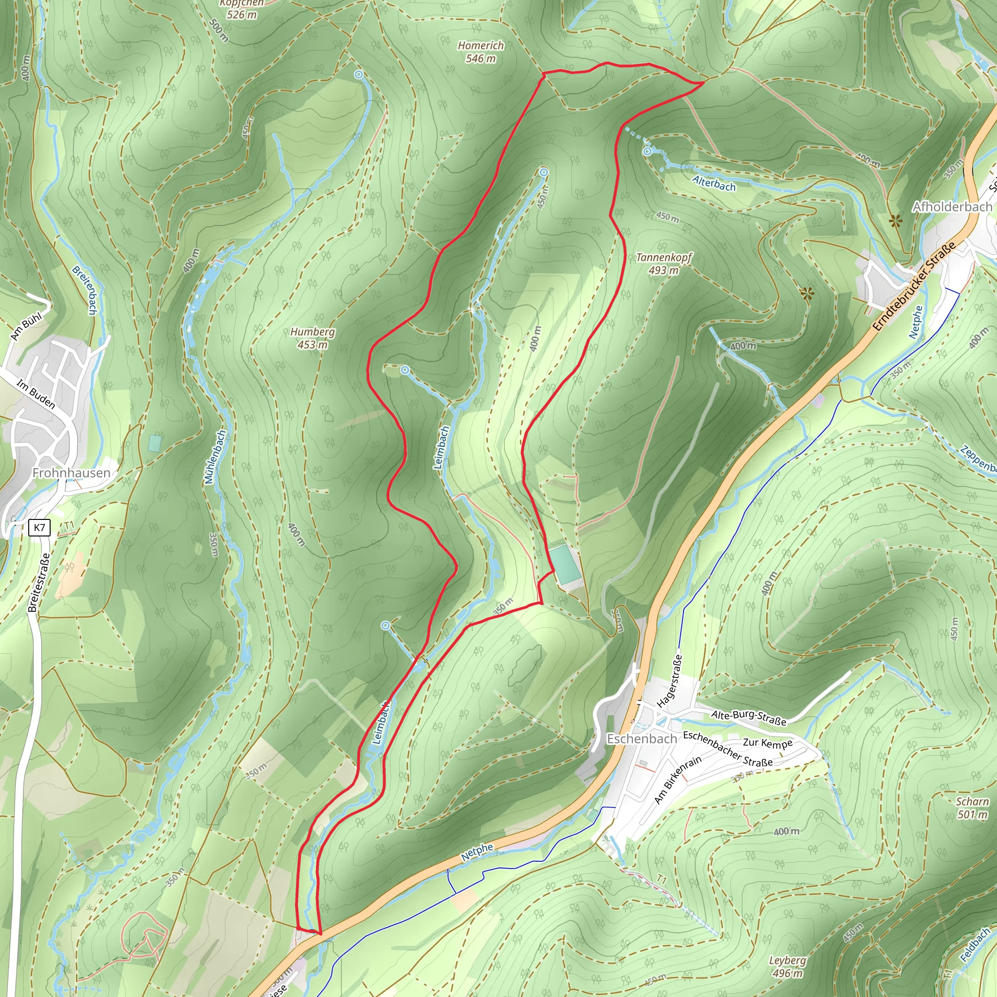 Tannenkopf Loop mobile static map