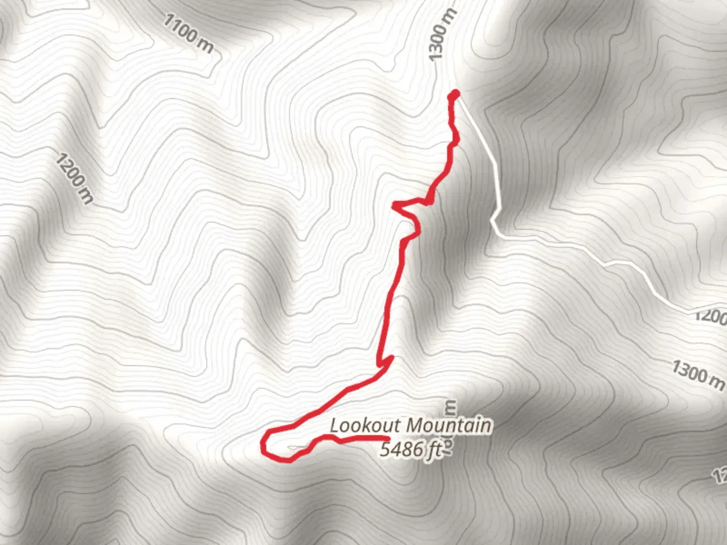 An image depicting the trail Lookout Mountain Trail and its surrounding area.