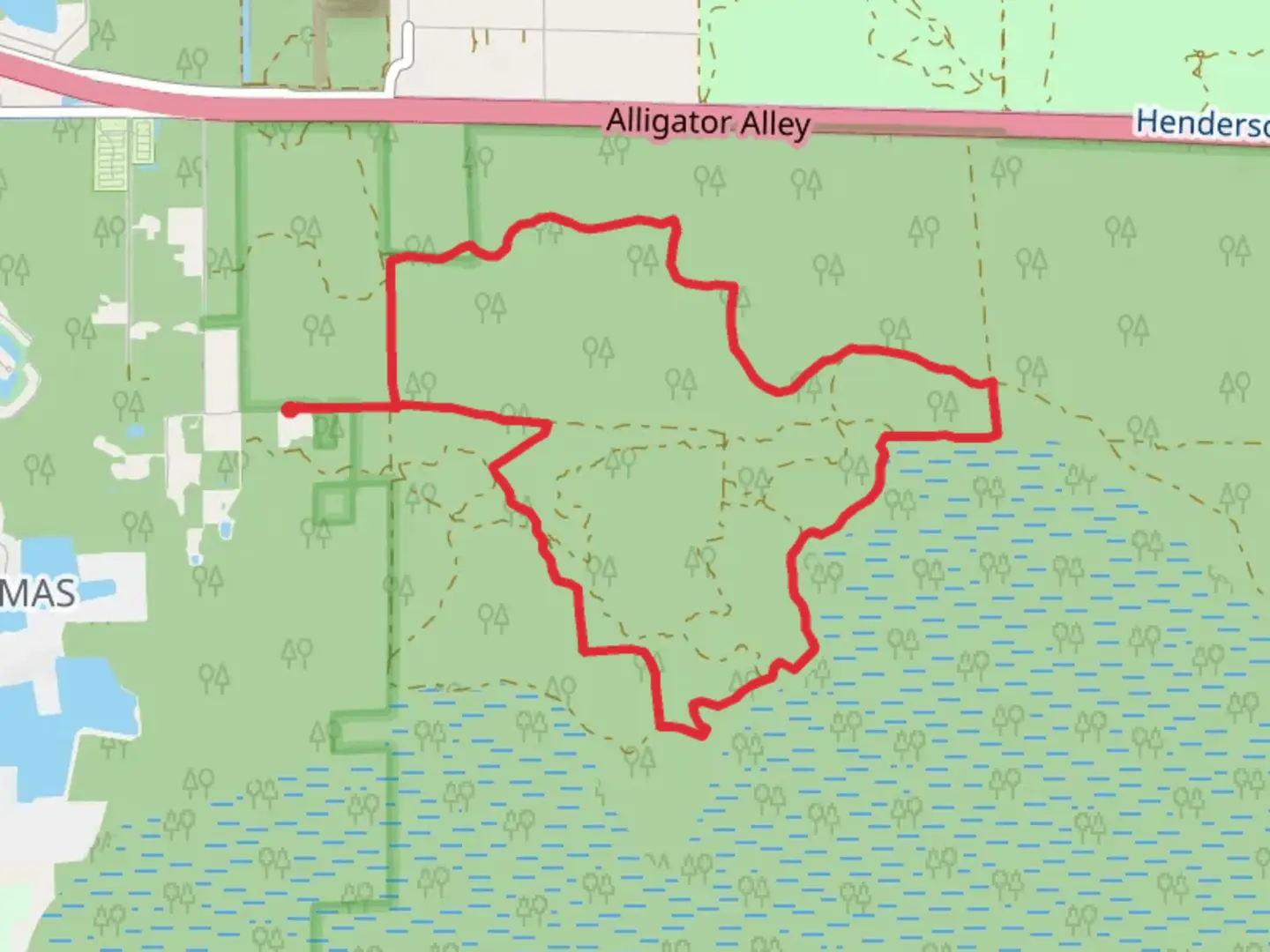 An image depicting the trail Newman Drive Loop - East and its surrounding area.