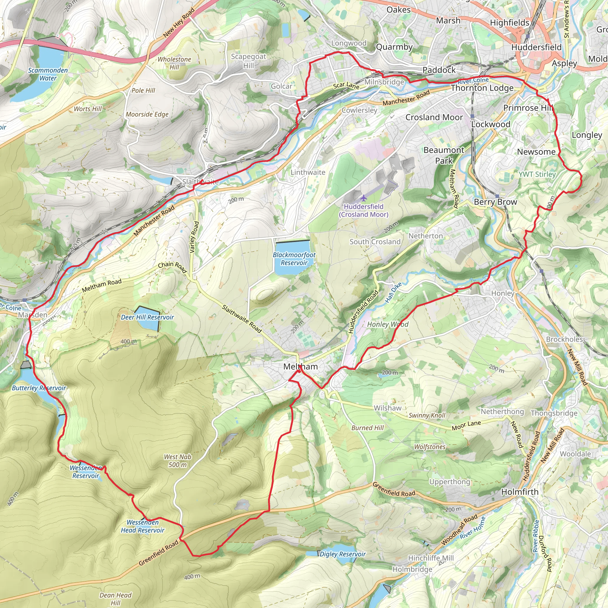 Fourth fiend hike mobile static map