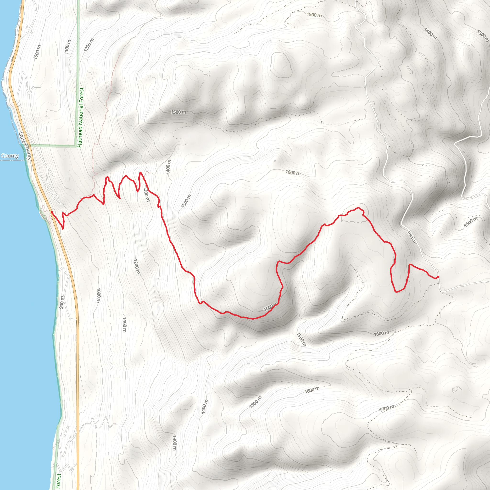 Beardance Trail mobile static map