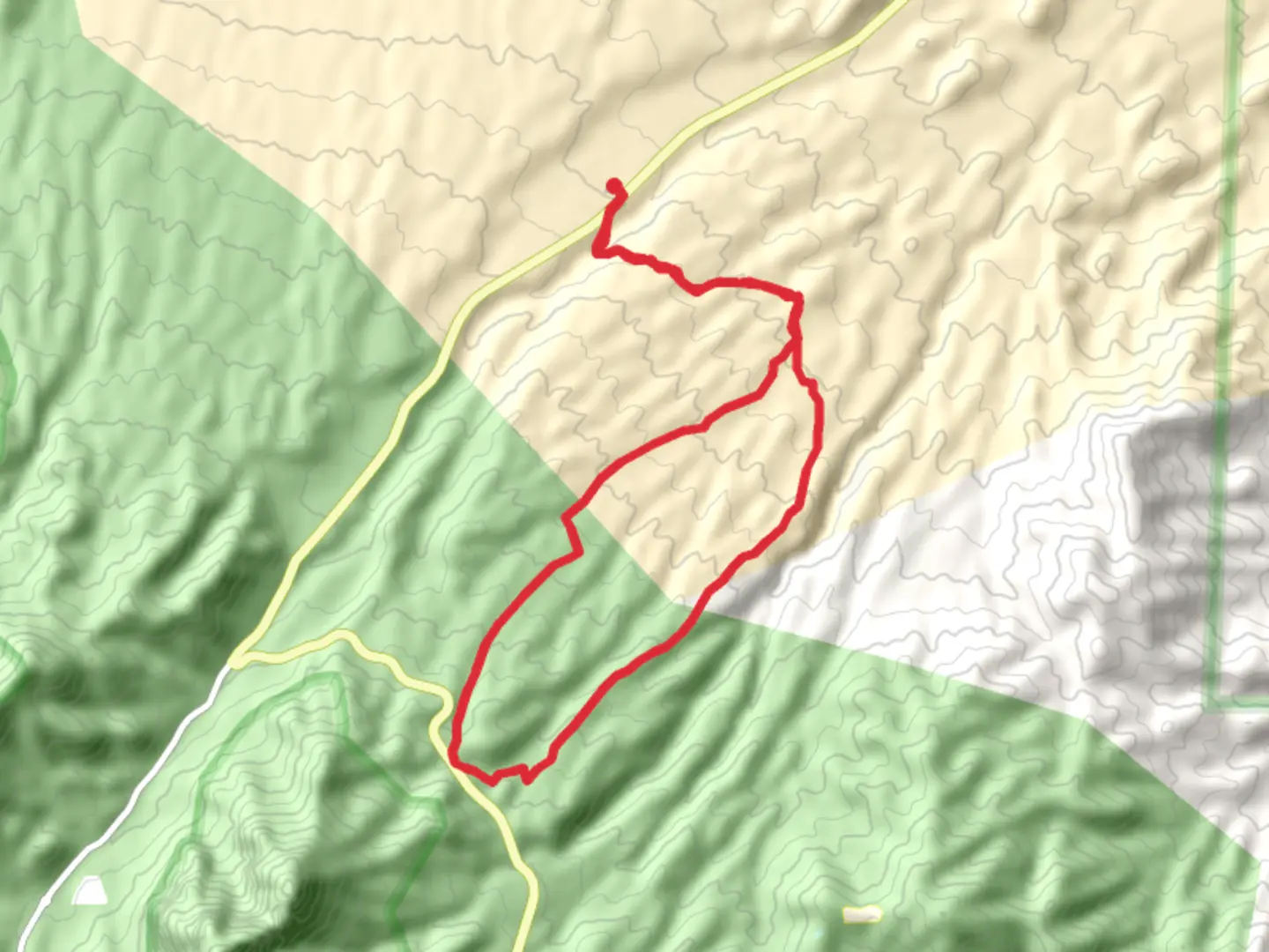 An image depicting the trail Deer Creek Catch Pan Loop and its surrounding area.