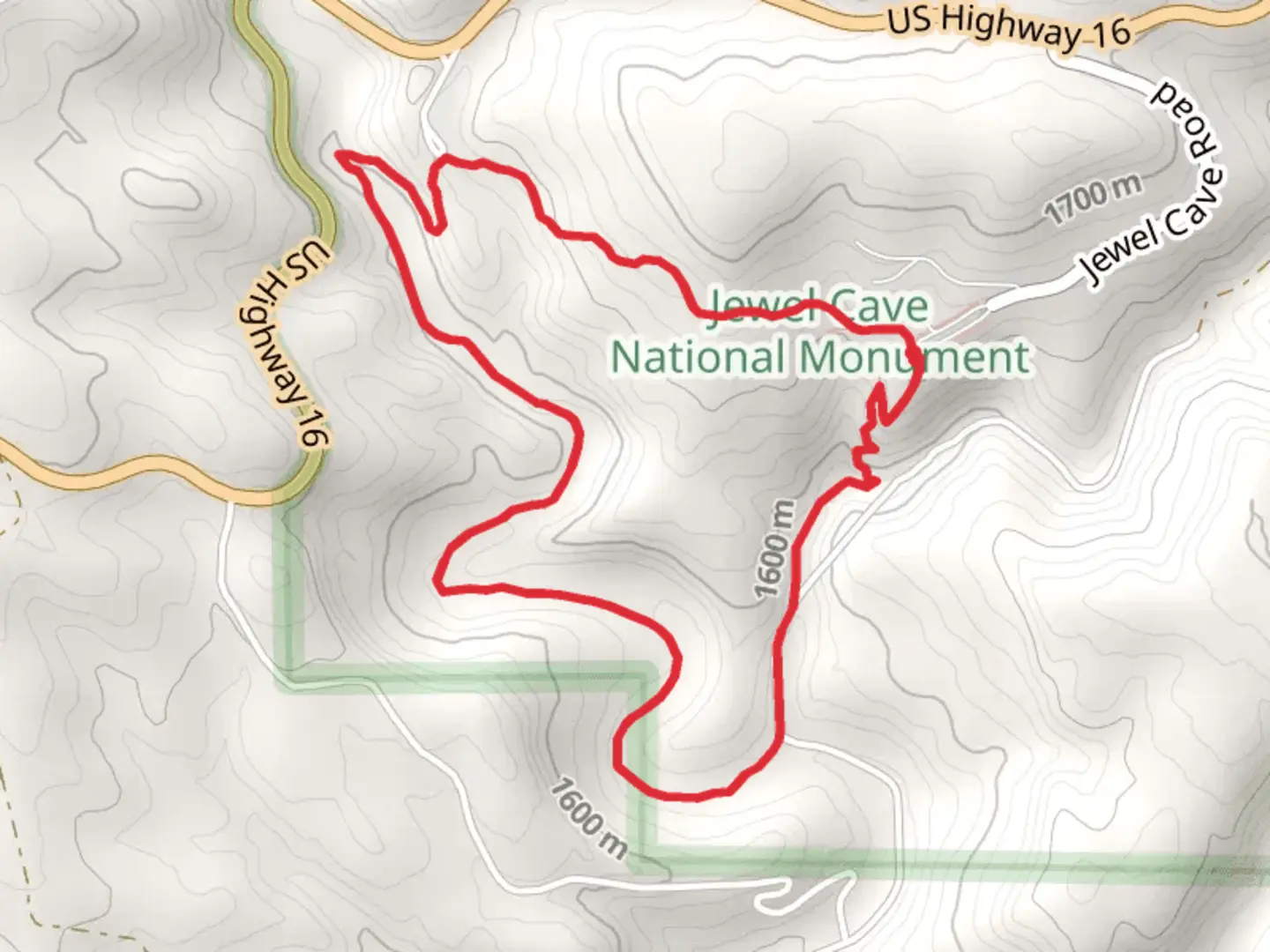 An image depicting the trail Canyons Loop Trail and its surrounding area.