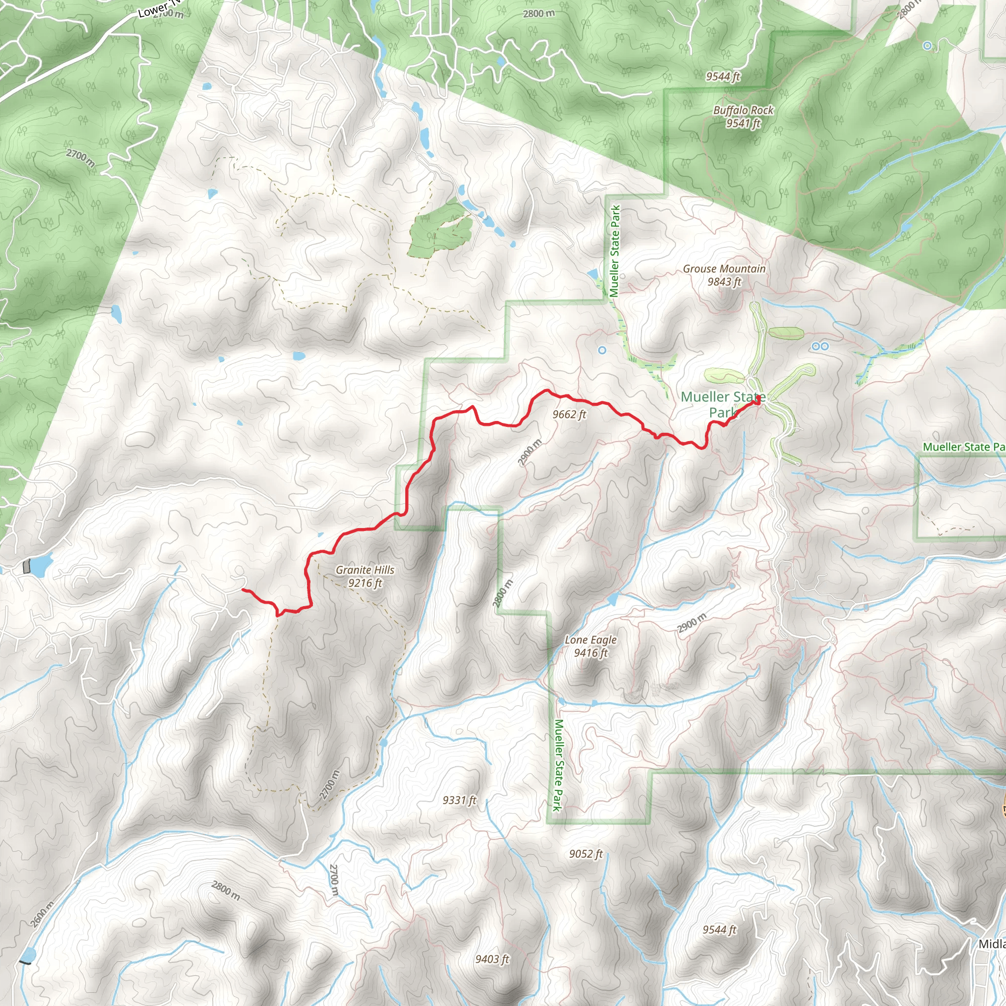 Black Bear Trail mobile static map