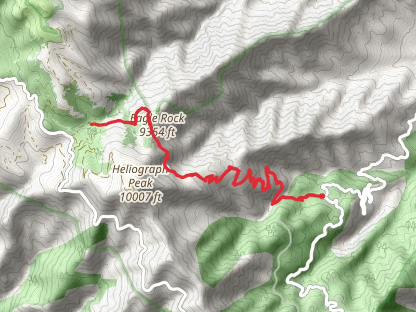 An image depicting the trail Eagle Rock via Arcadia Trail and its surrounding area.