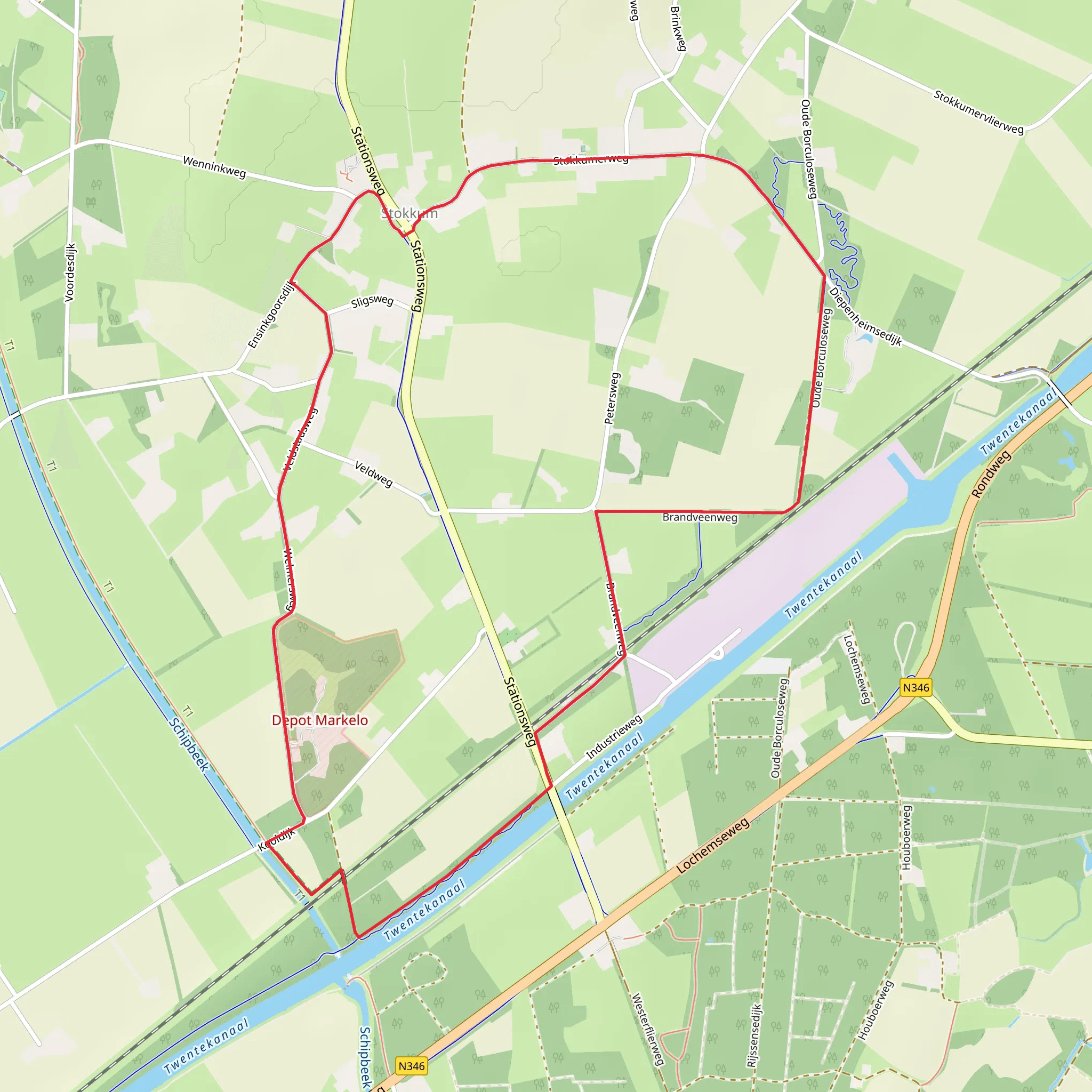 Stokkum and Teemker Loop mobile static map