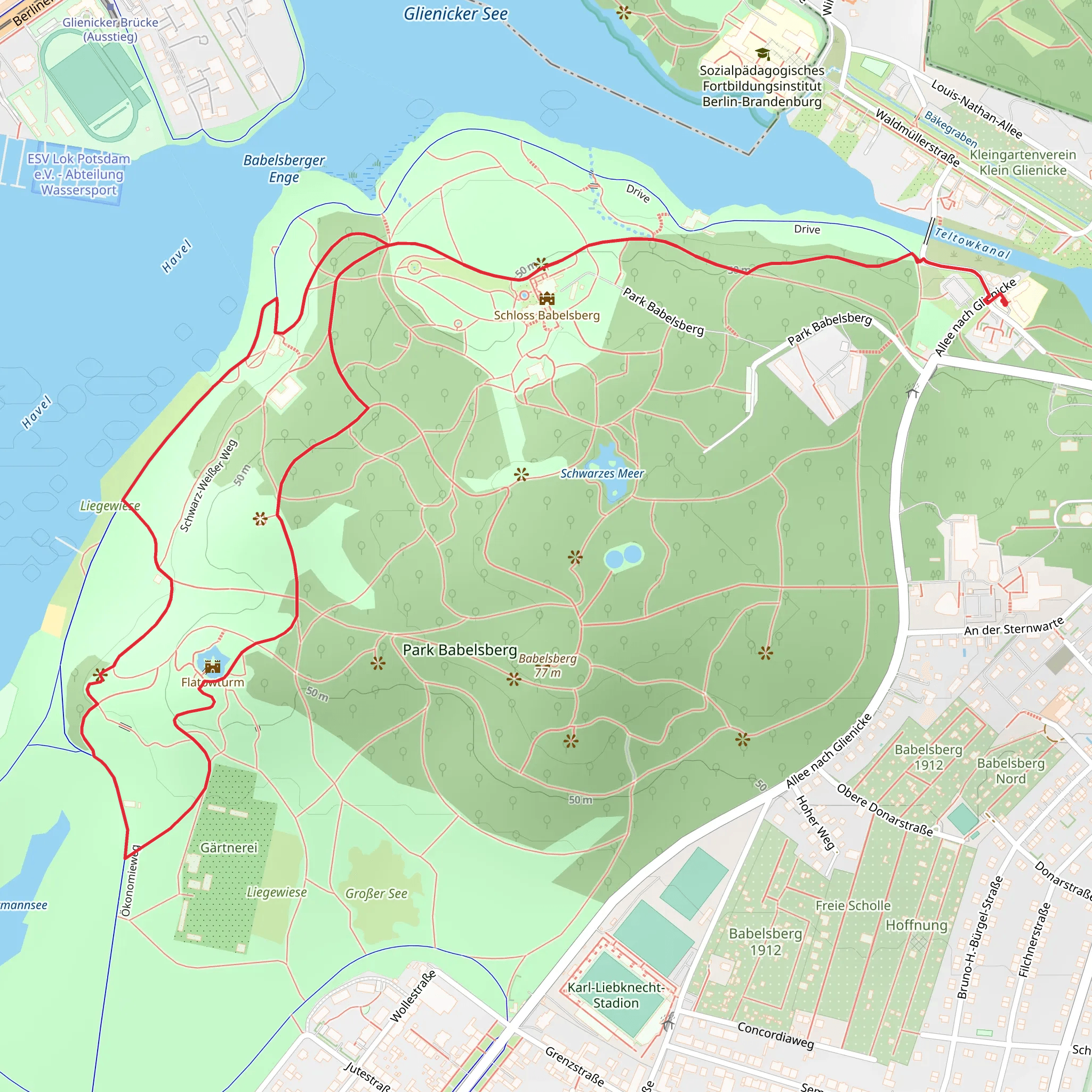 Generalseichen via Oekonomieweg mobile static map