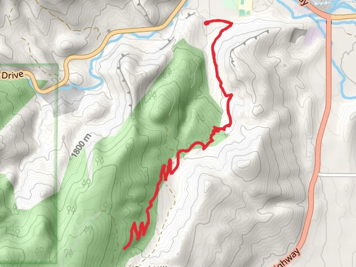 An image depicting the trail Picture Rock Trail and its surrounding area.