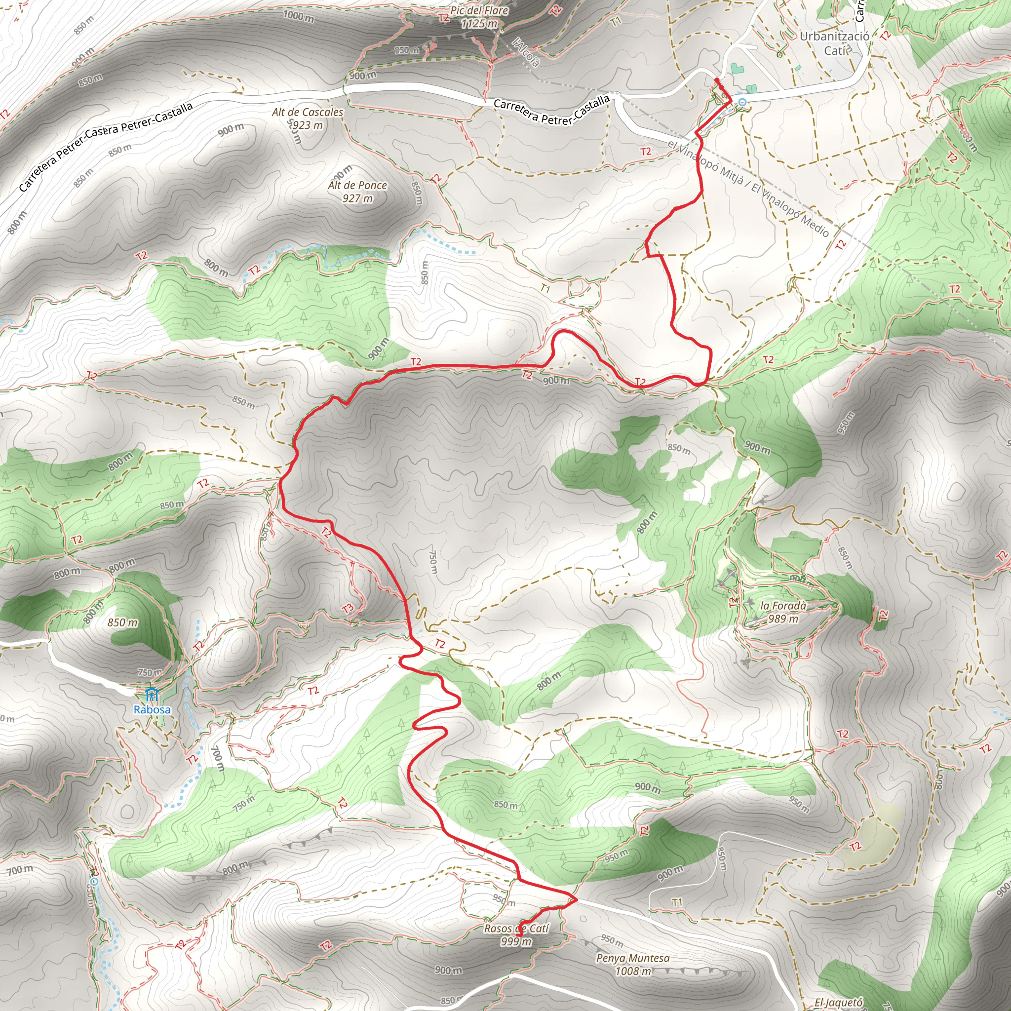 Xorret de Catí - Rasos de Catí PR CV 030 mobile static map