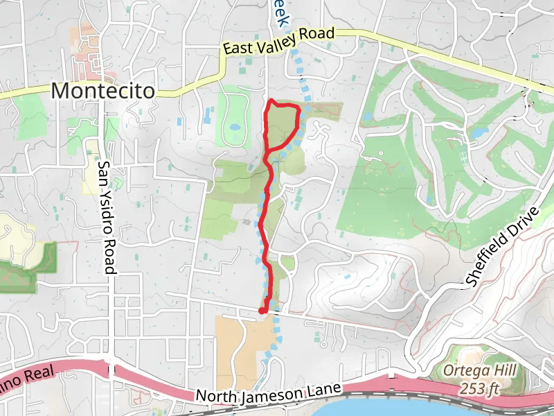 San Ysidro Creek - Ennisbrook Trail