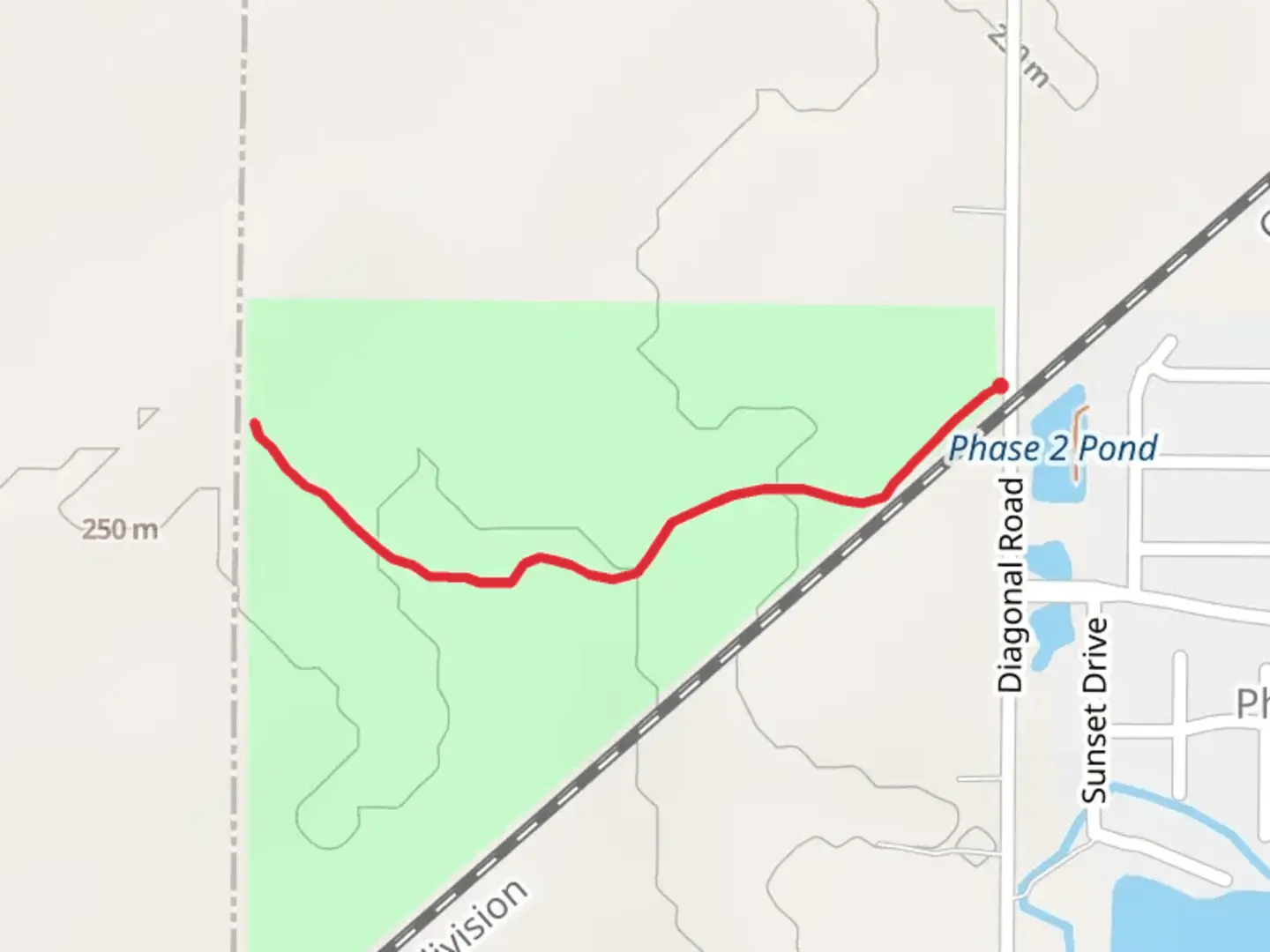 An image depicting the trail Caley Reservation Path and its surrounding area.