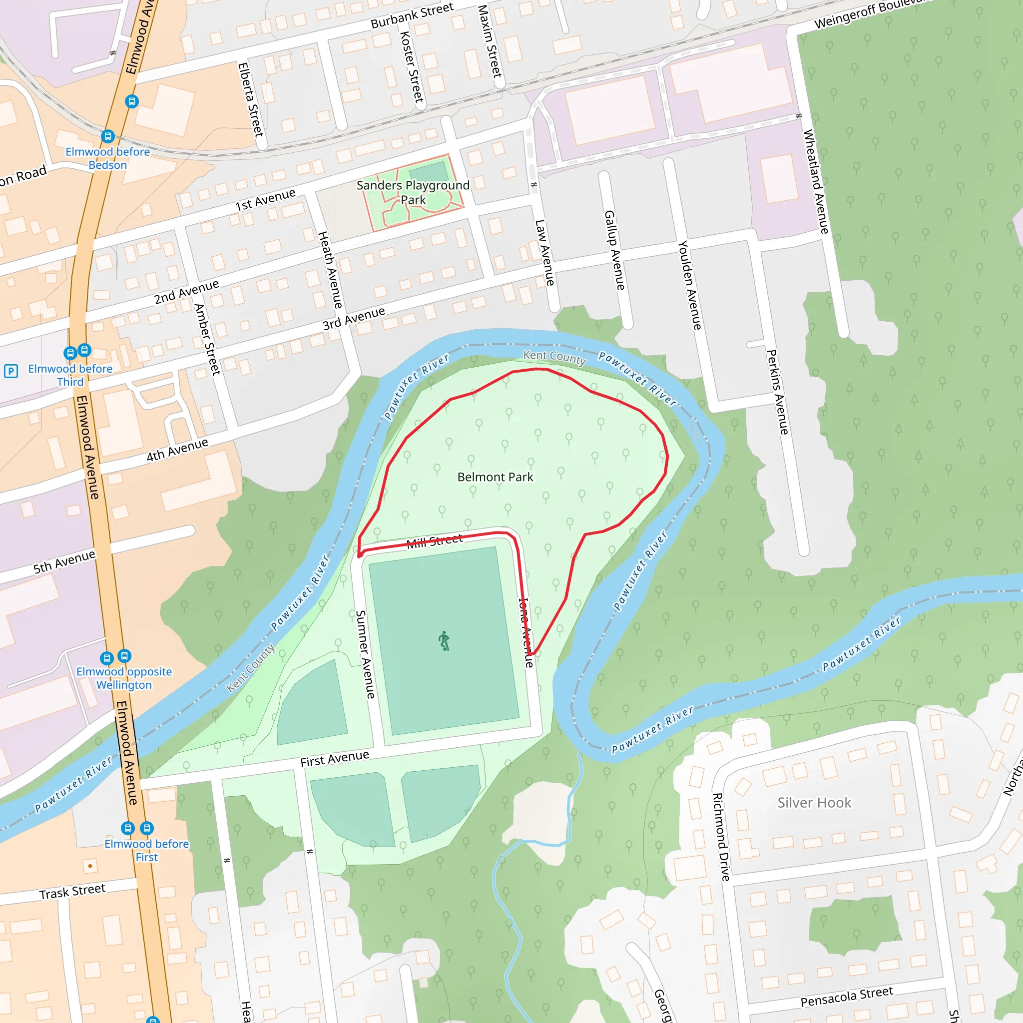 Mill Street Loop mobile static map