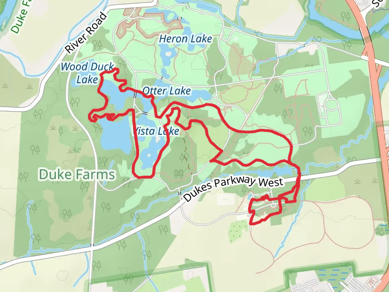 Great Falls Lake and Farm Barn Lane Loop