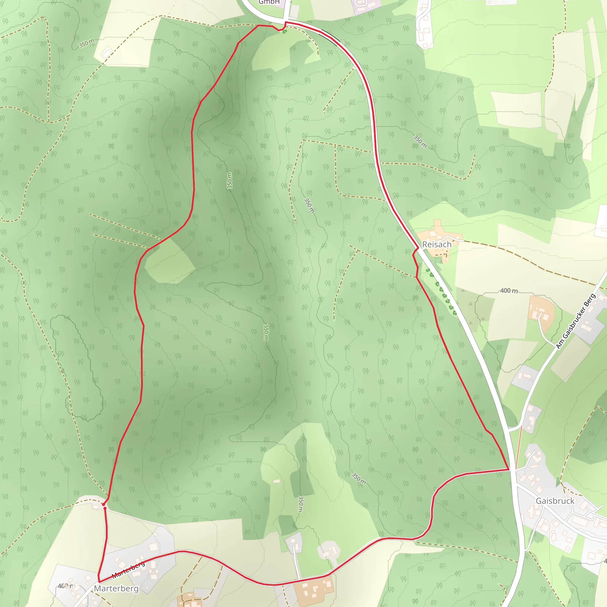 Marterberg Loop mobile static map