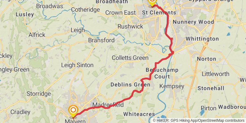 Three Choirs Way stage 6 Map