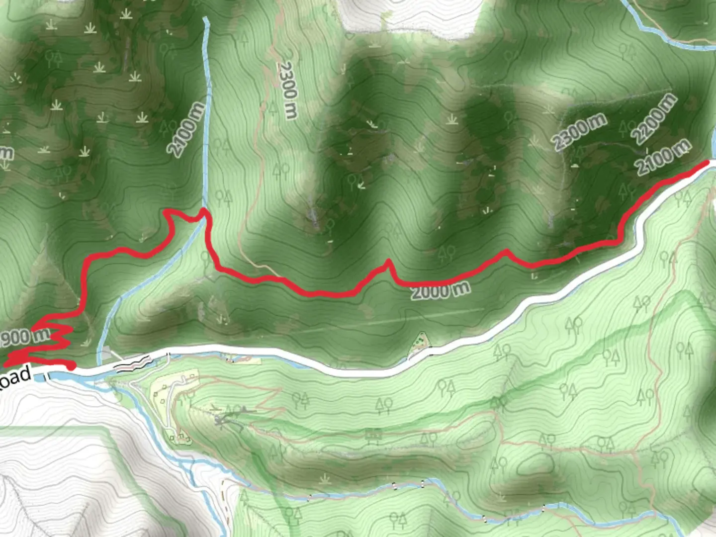 An image depicting the trail Pipeline Trail from Mill Creek Canyon Road and its surrounding area.