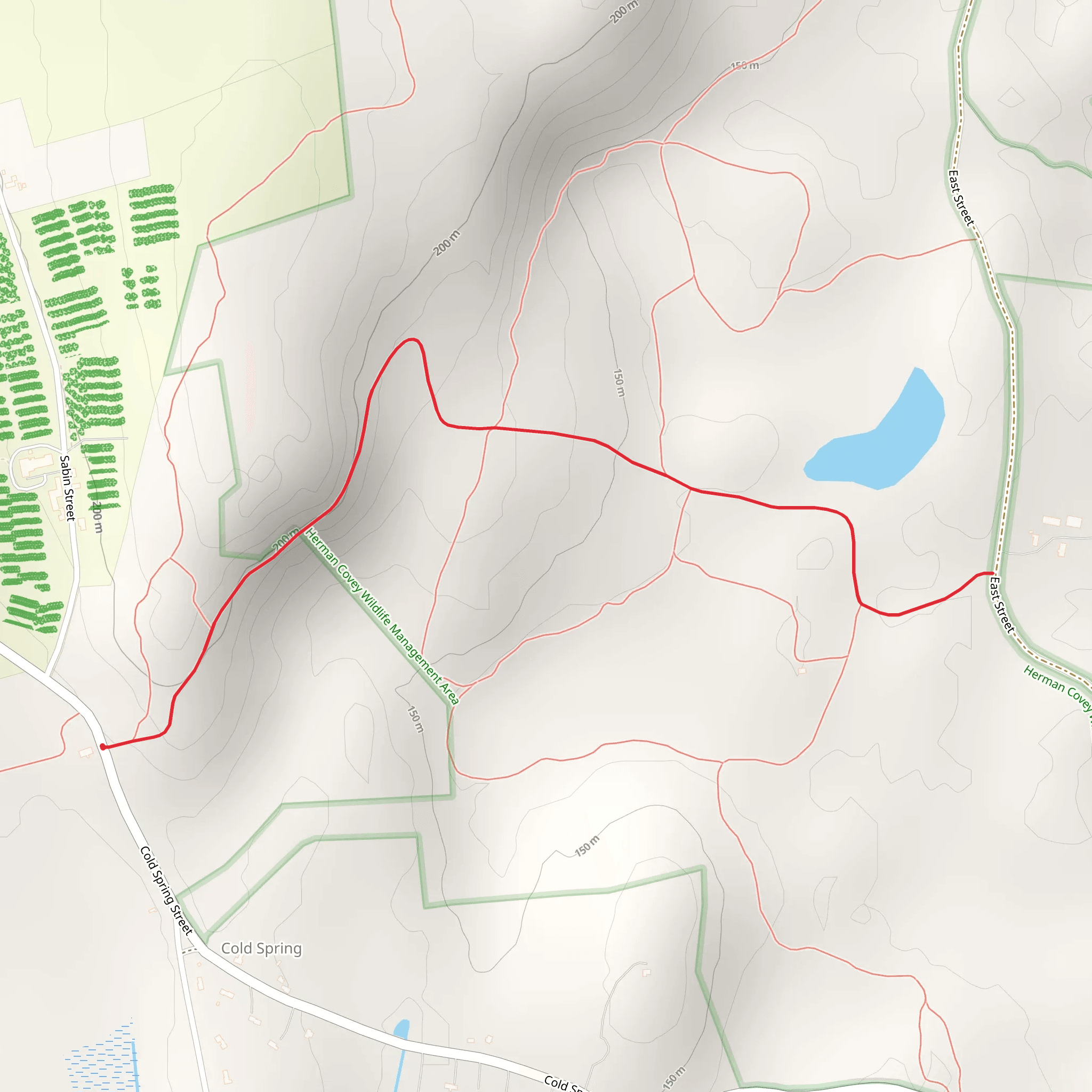 Cold Spring Street Trail mobile static map