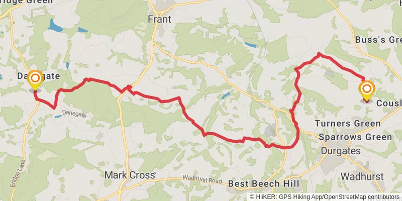 Sussex Border Path stage 9 Map