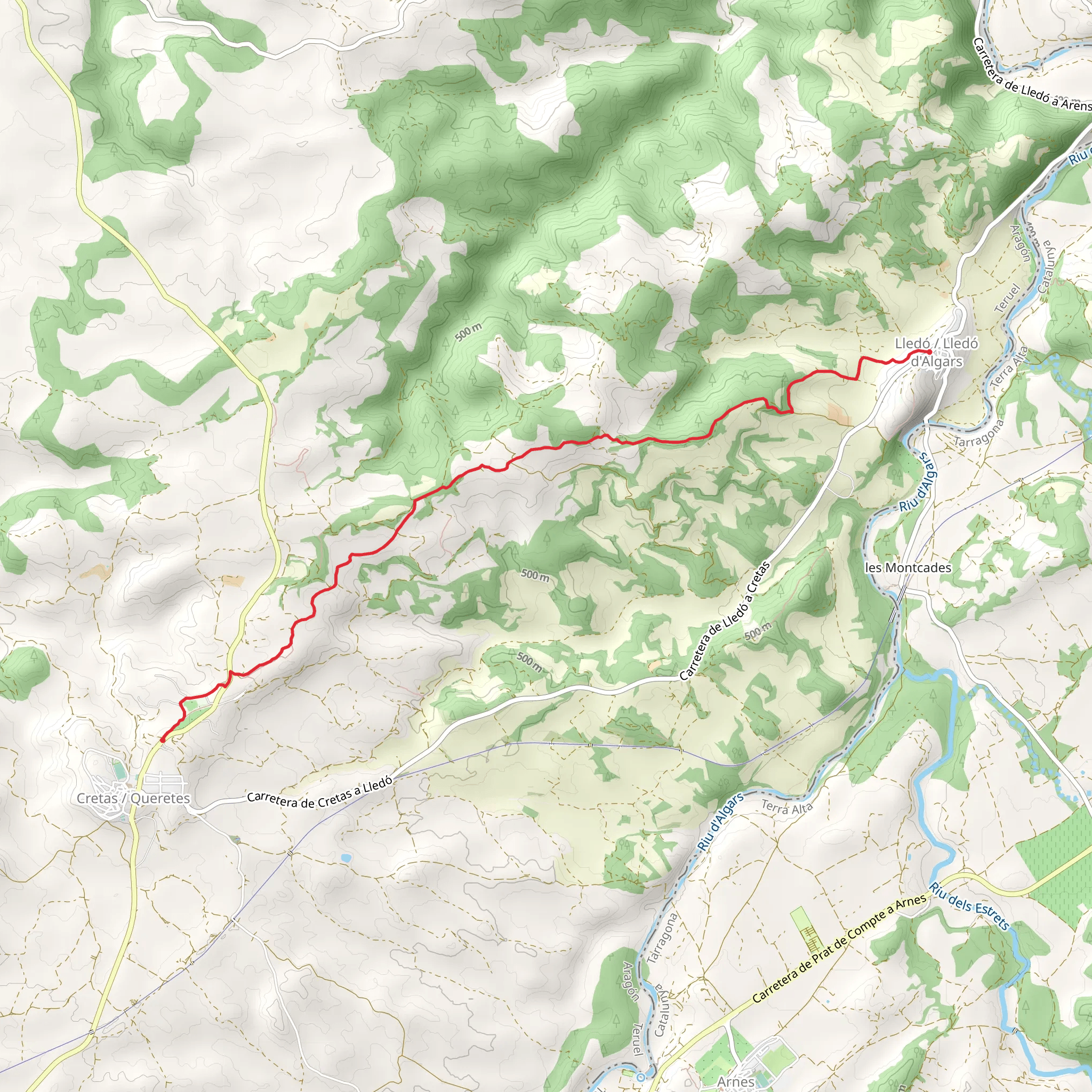 Cretes - Lledo PR TE 168a mobile static map