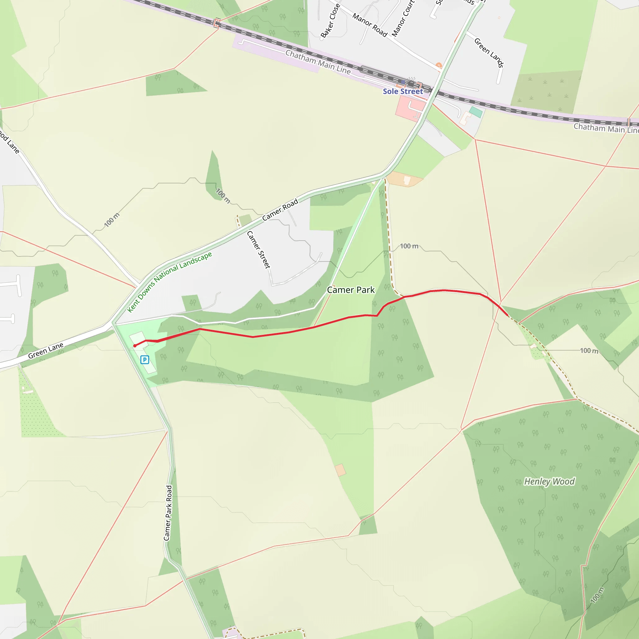 Camer Park Walk mobile static map