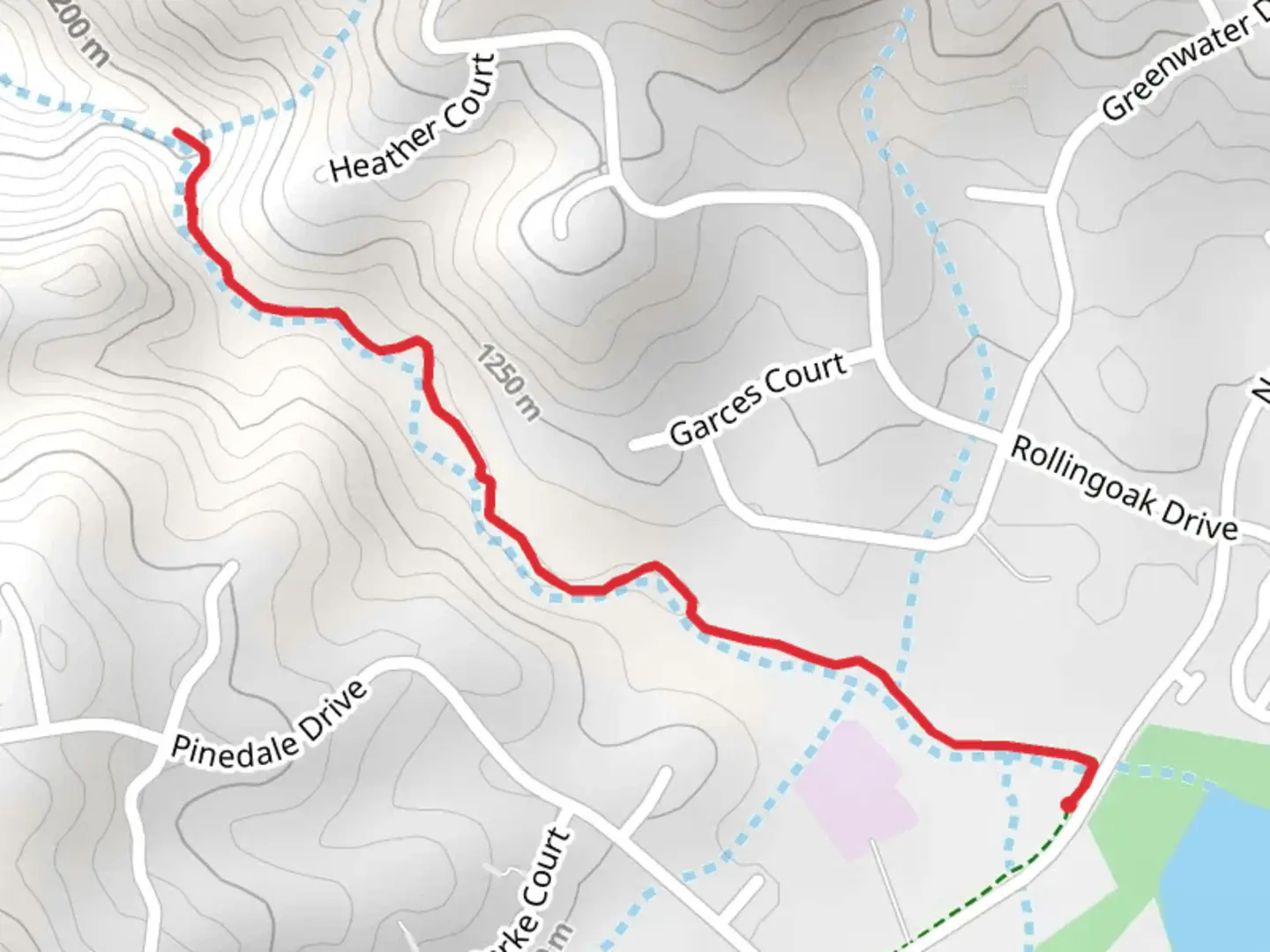 An image depicting the trail Sycamore Canyon Trail Out and Back and its surrounding area.